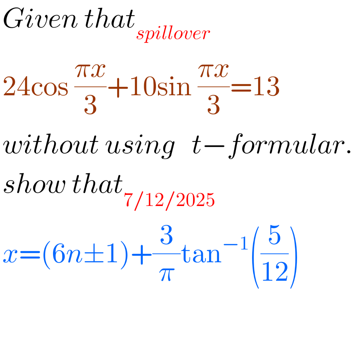 question