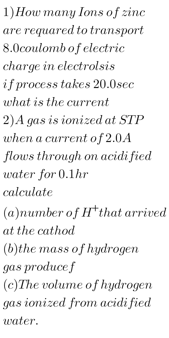 question