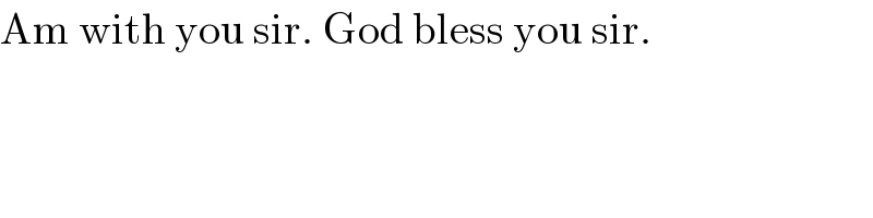 Am with you sir. God bless you sir.  