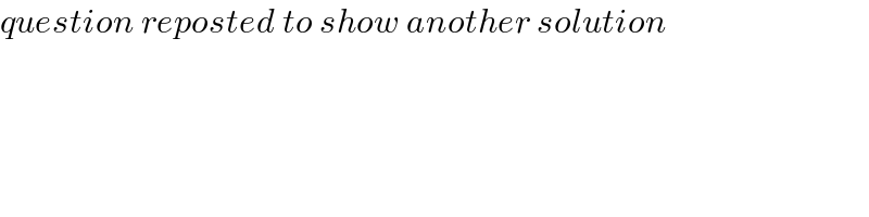 question reposted to show another solution  