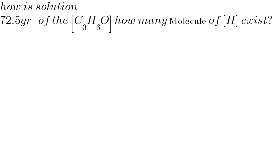 question