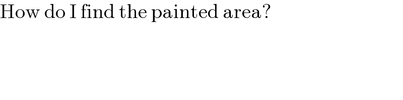How do I find the painted area?  