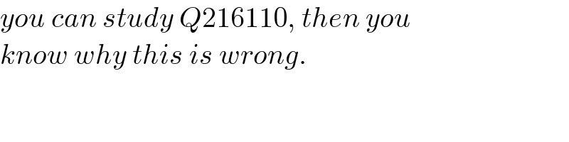 you can study Q216110, then you  know why this is wrong.  