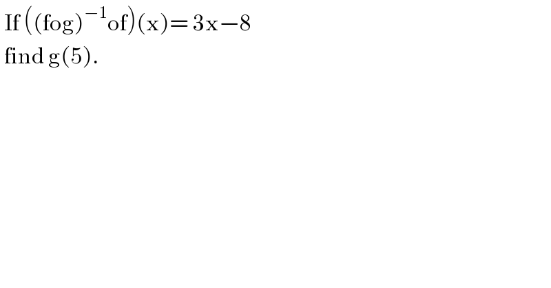 question
