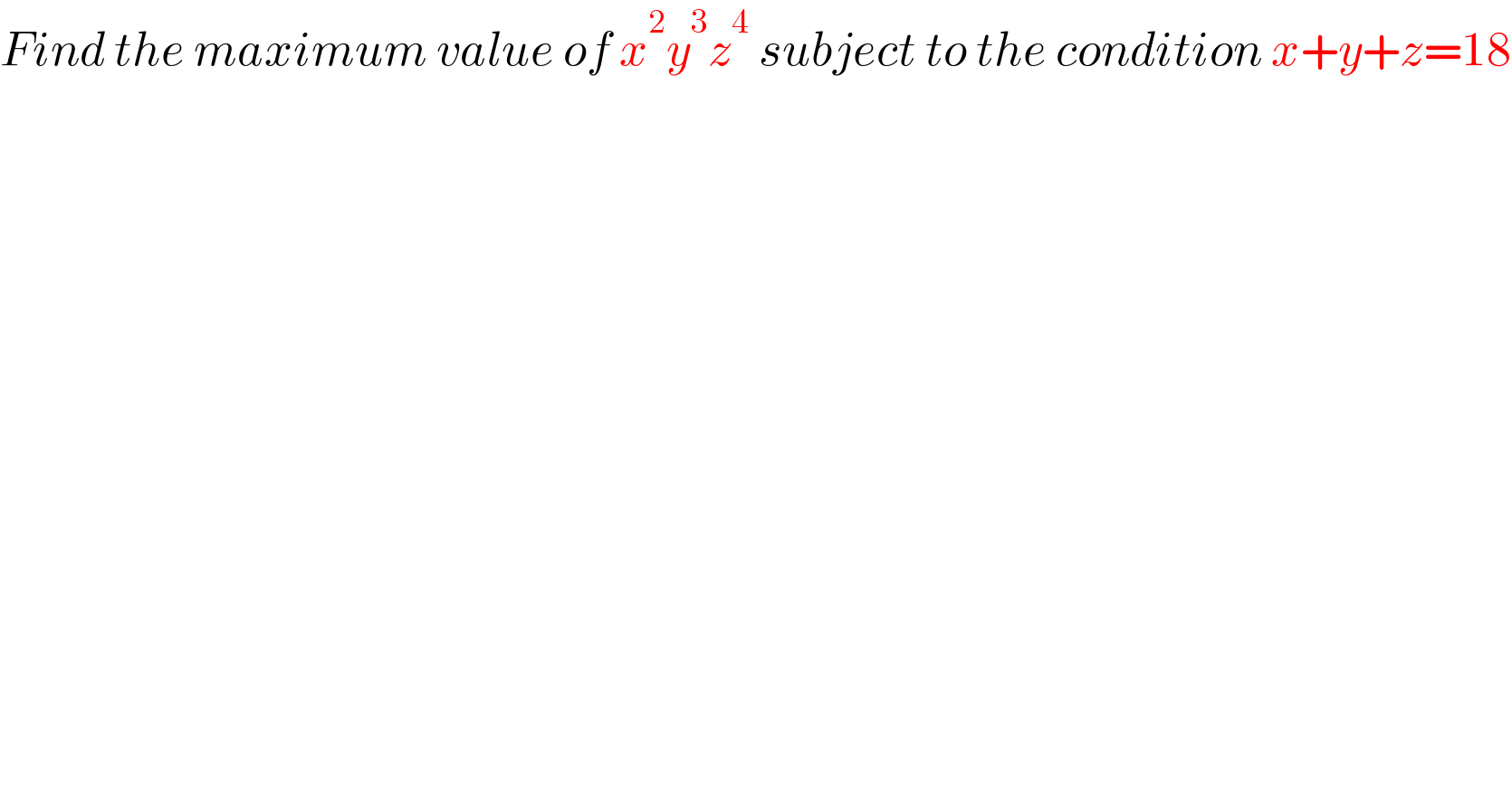 question