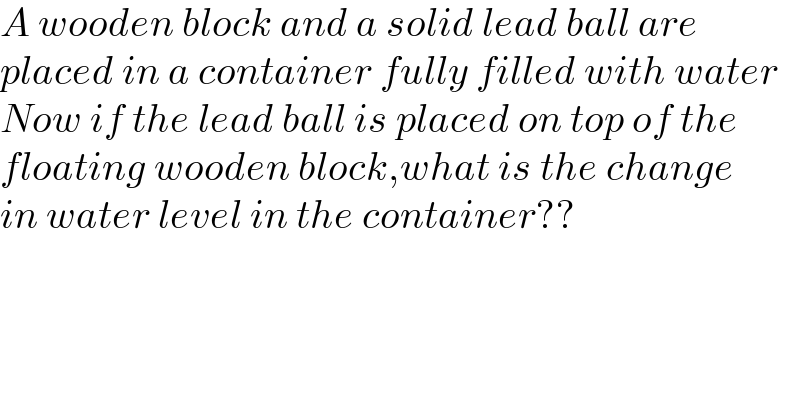 question