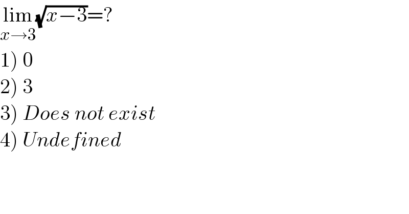 question