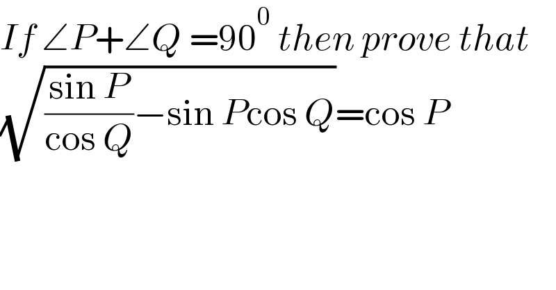 question
