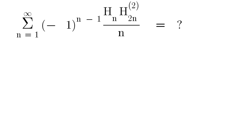 question