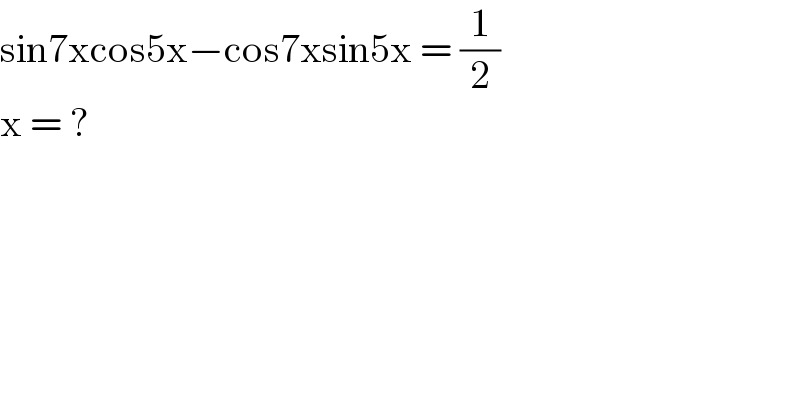 question