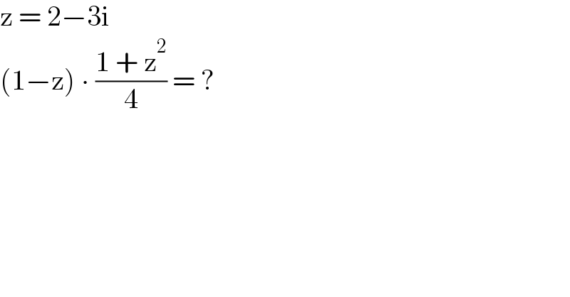 question