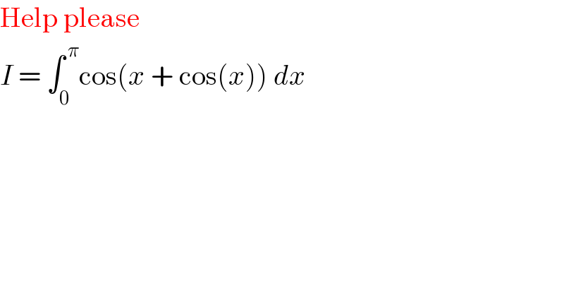 question