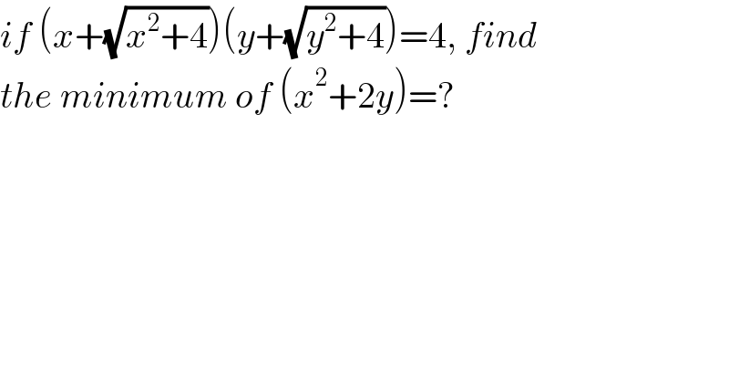 question