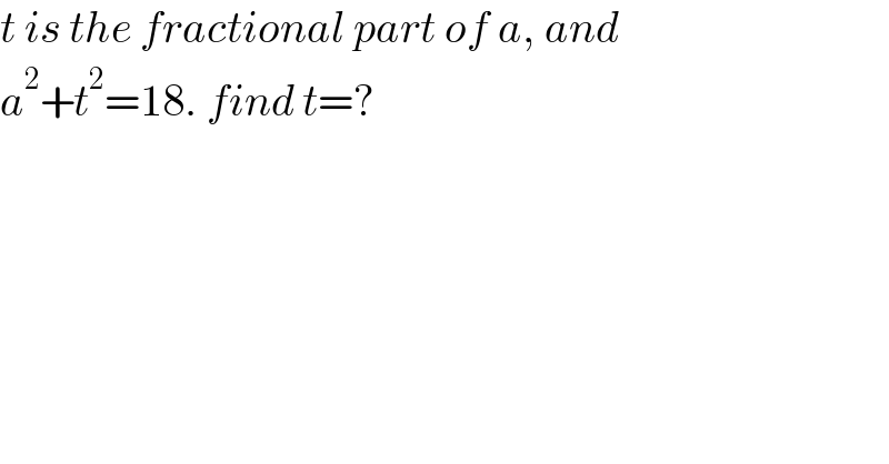 question