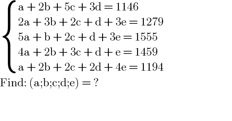 question