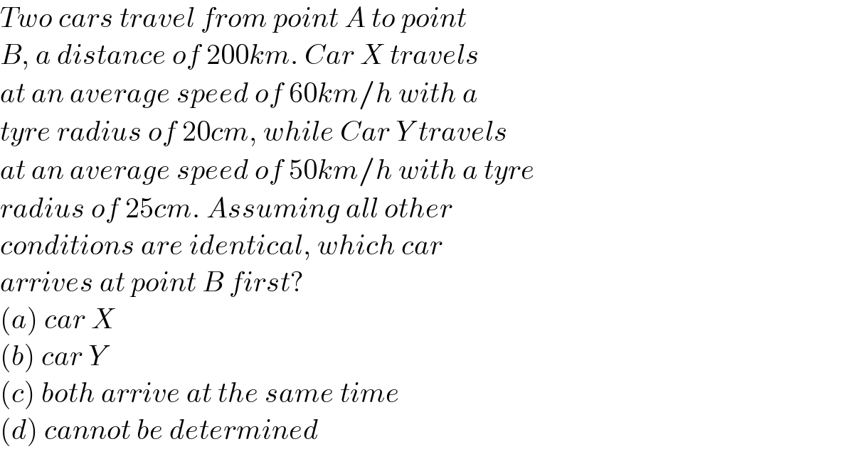 question