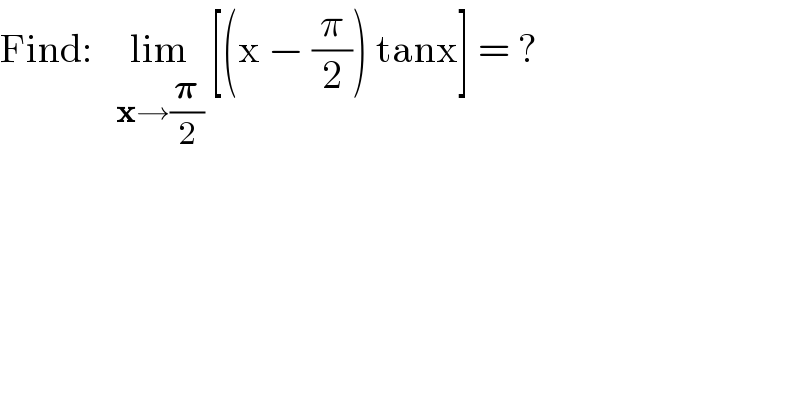 question