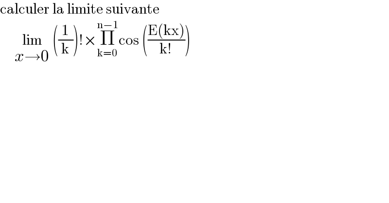 question