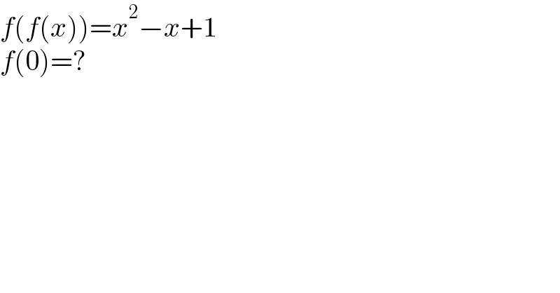 question