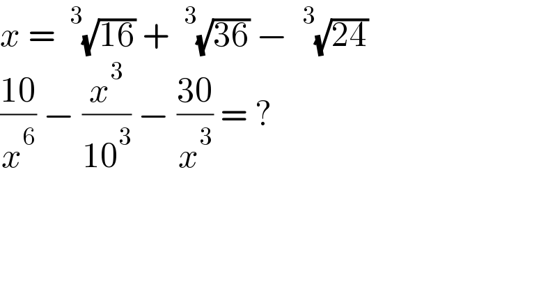 question