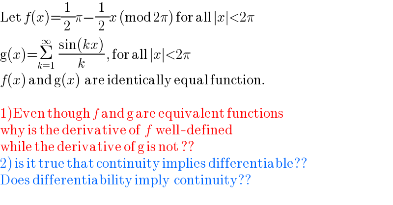 question
