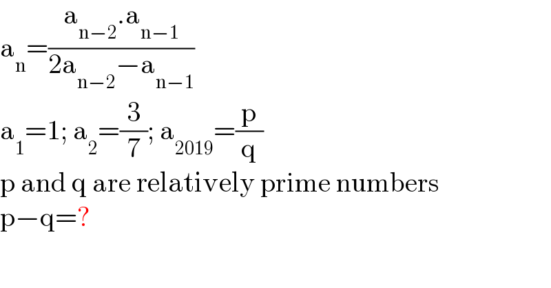 question
