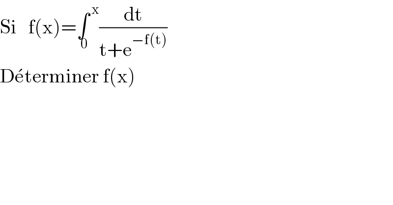question