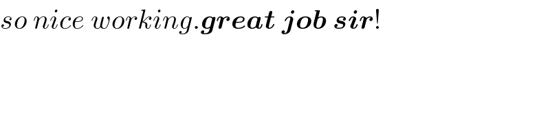 so nice working.great job sir!  