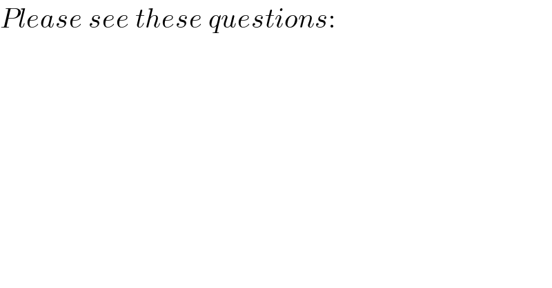 Please see these questions:  